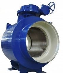 산업 완전히 용접된 공 벨브 API6D A105 탄소 강철 물자 PN50 - PN1200